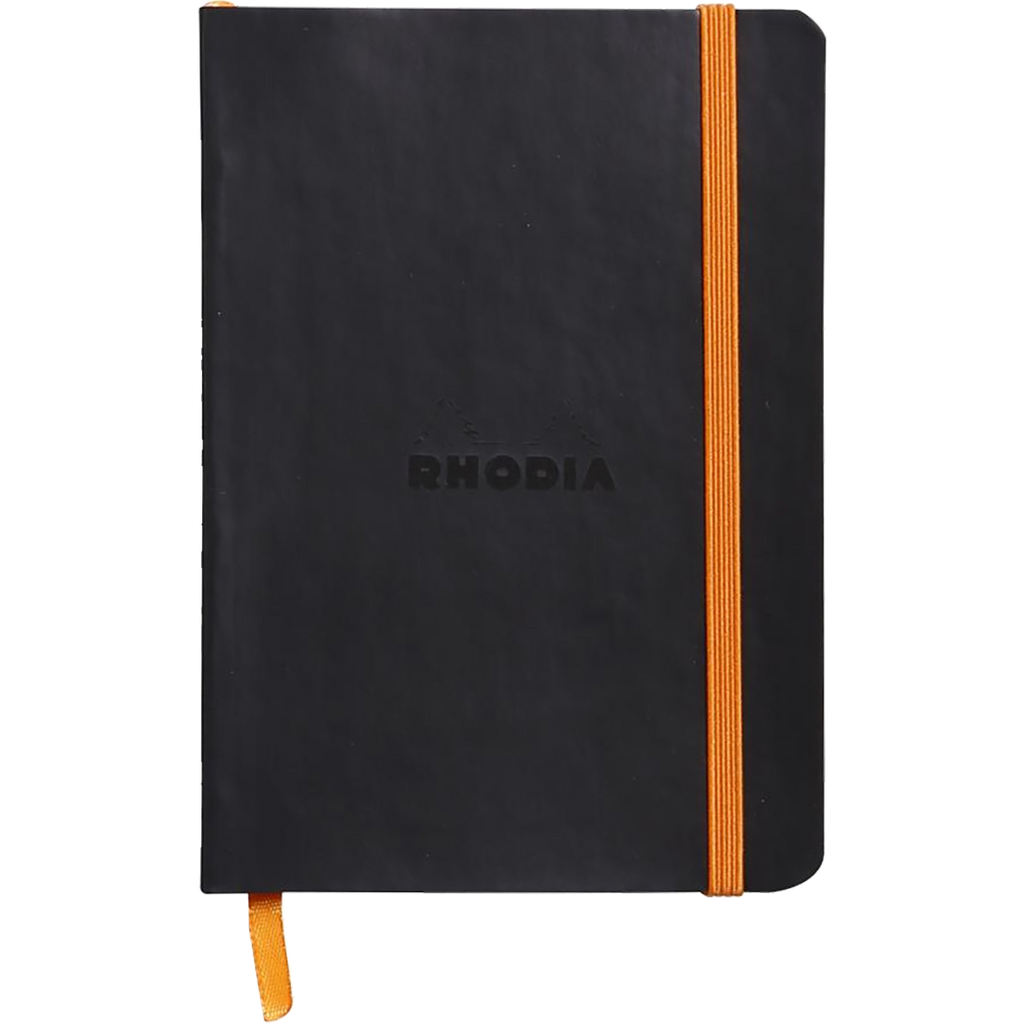 Rhodia Rhodiarama Lined Black A6 Notebooks-Pen Boutique Ltd