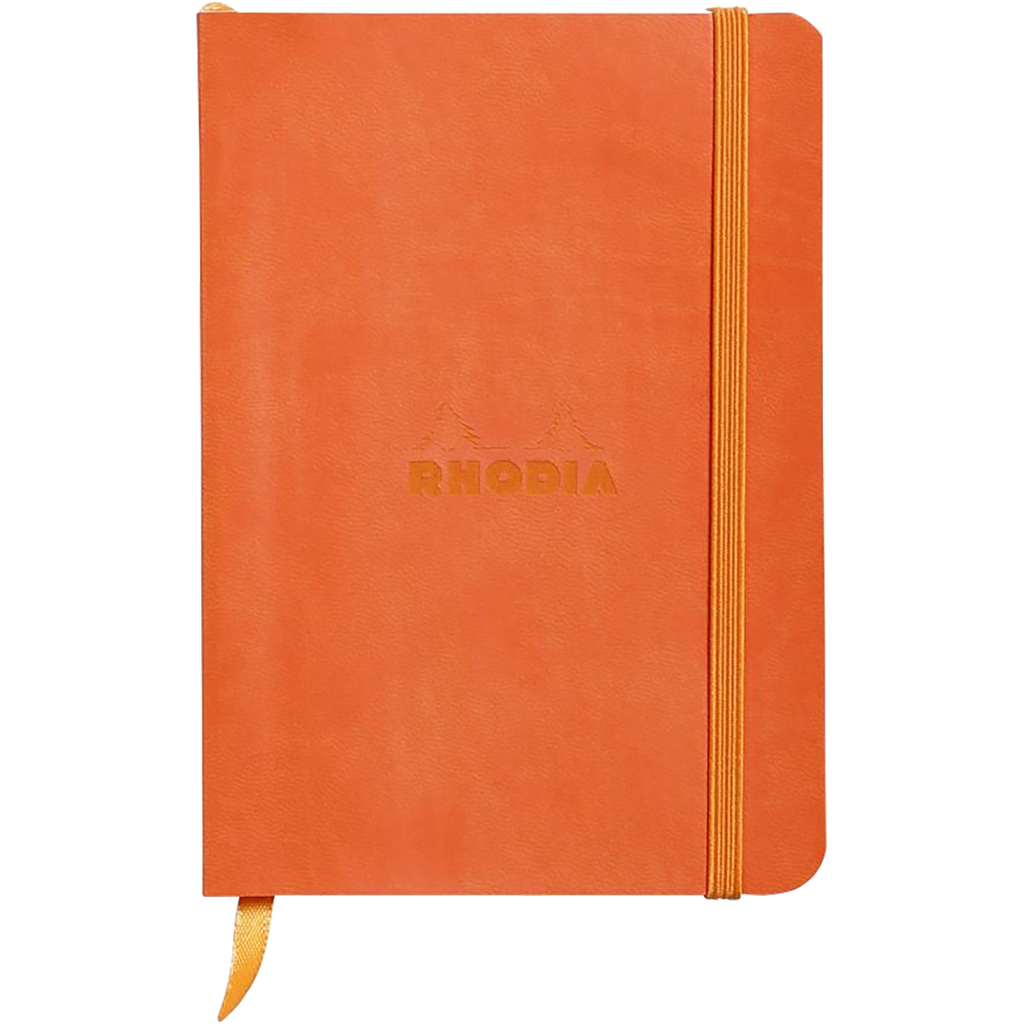 Rhodia Rhodiarama Lined Tangerine A6 Notebooks-Pen Boutique Ltd