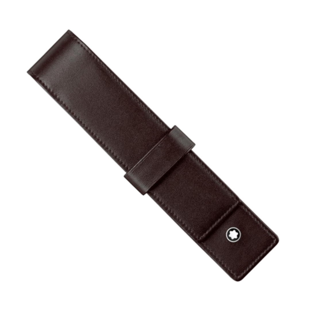 Montblanc Single Flap Pen Case - Brown - Pen Boutique Ltd