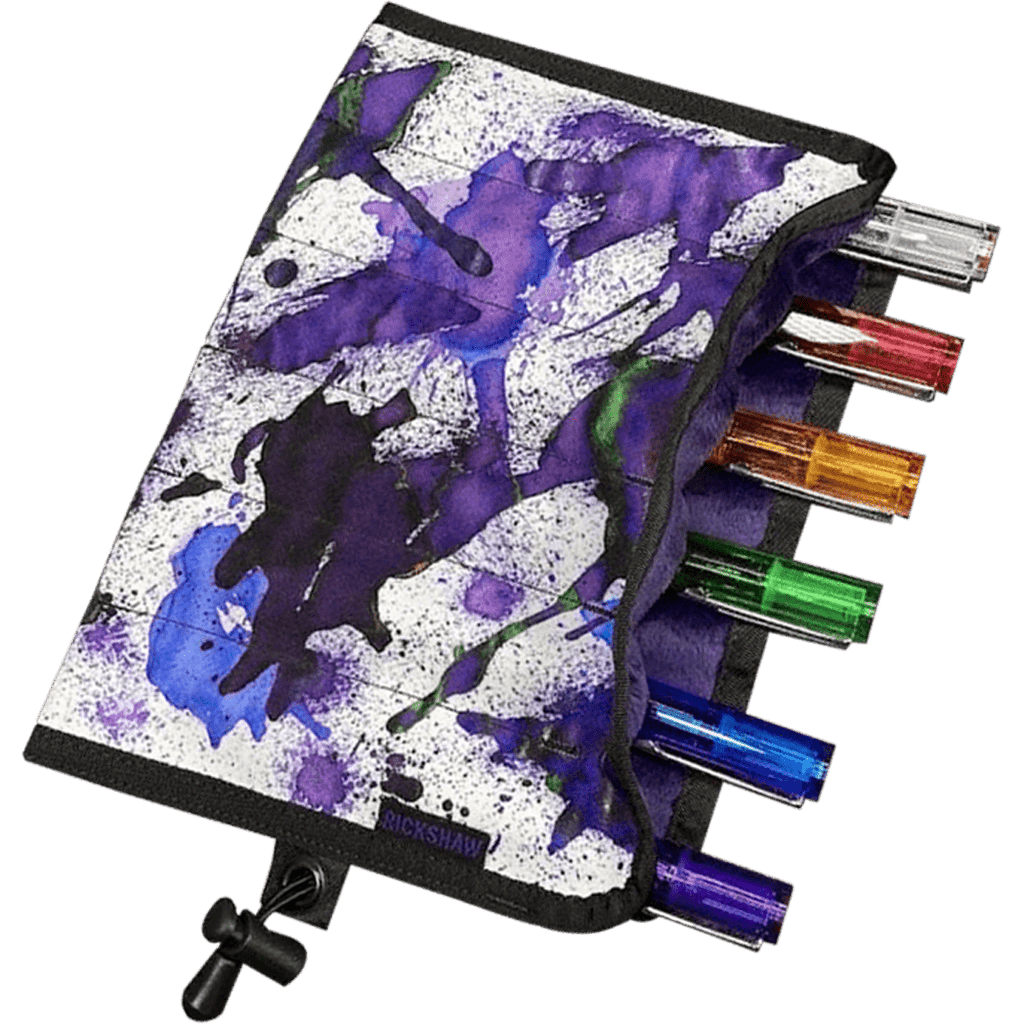Rickshaw 6 Pen Coozy - Purple Splatter - Pen Boutique Ltd