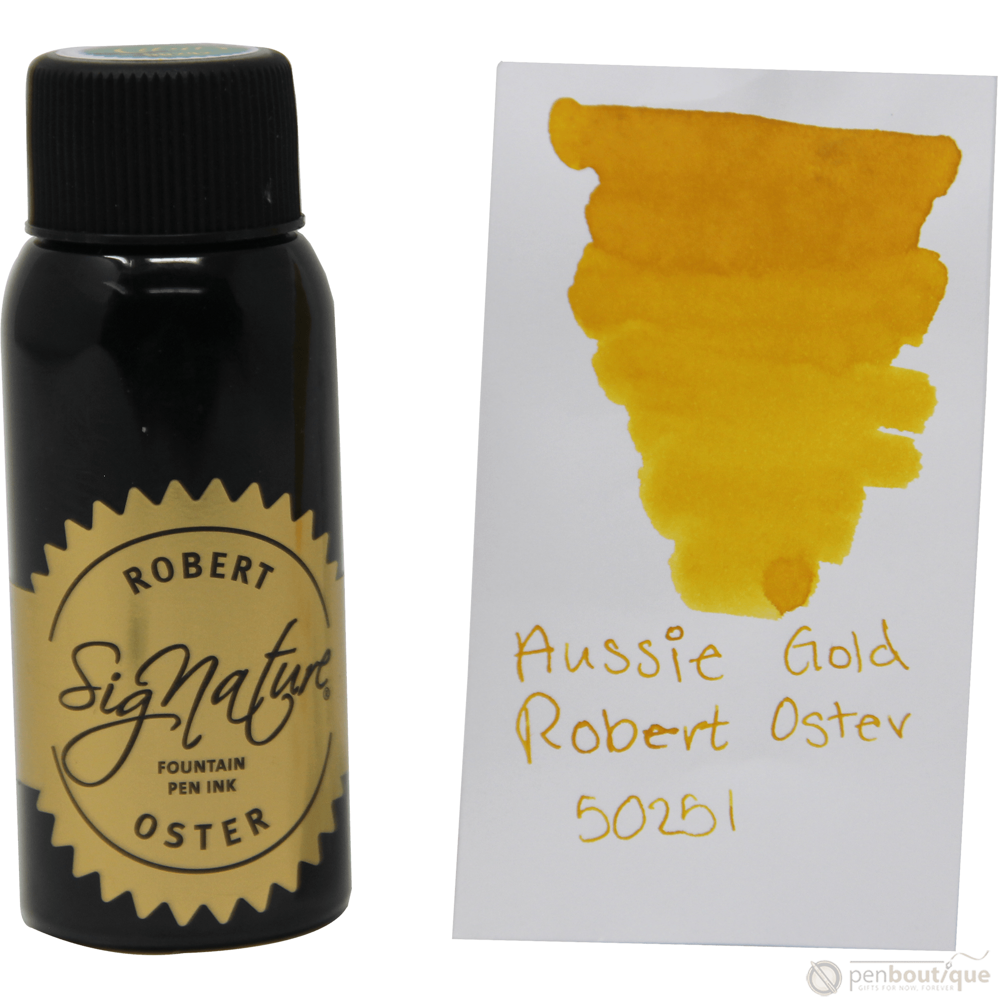 Robert Oster Signature Ink Bottle - Aussie Gold - 50ml - Pen Boutique Ltd