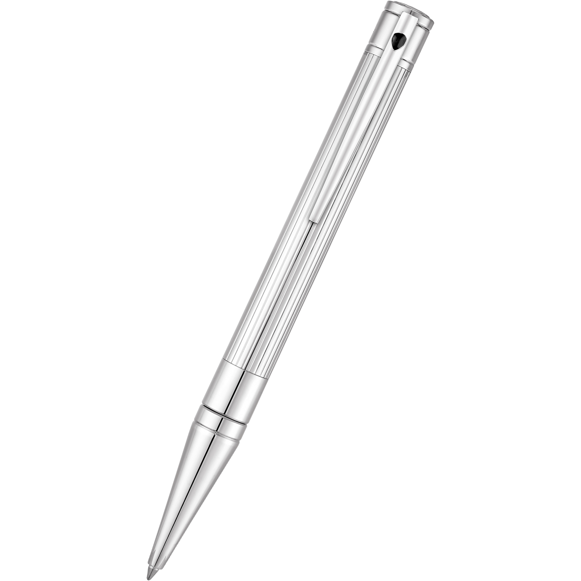 S T Dupont D-Initial Ballpoint Pen - Chrome-Pen Boutique Ltd
