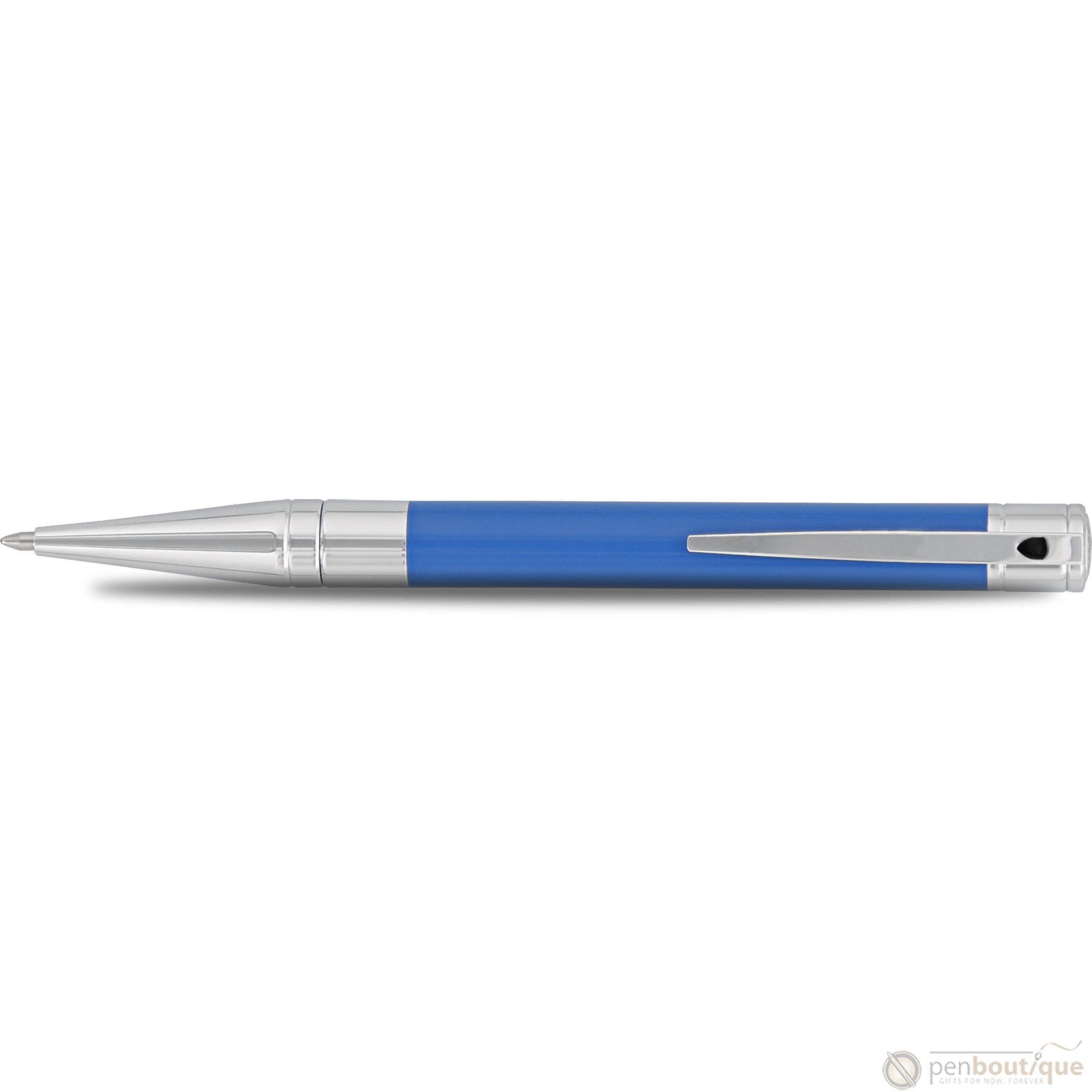 S T Dupont D - Initial Ballpoint Pen - Electric Blue - Pen Boutique Ltd