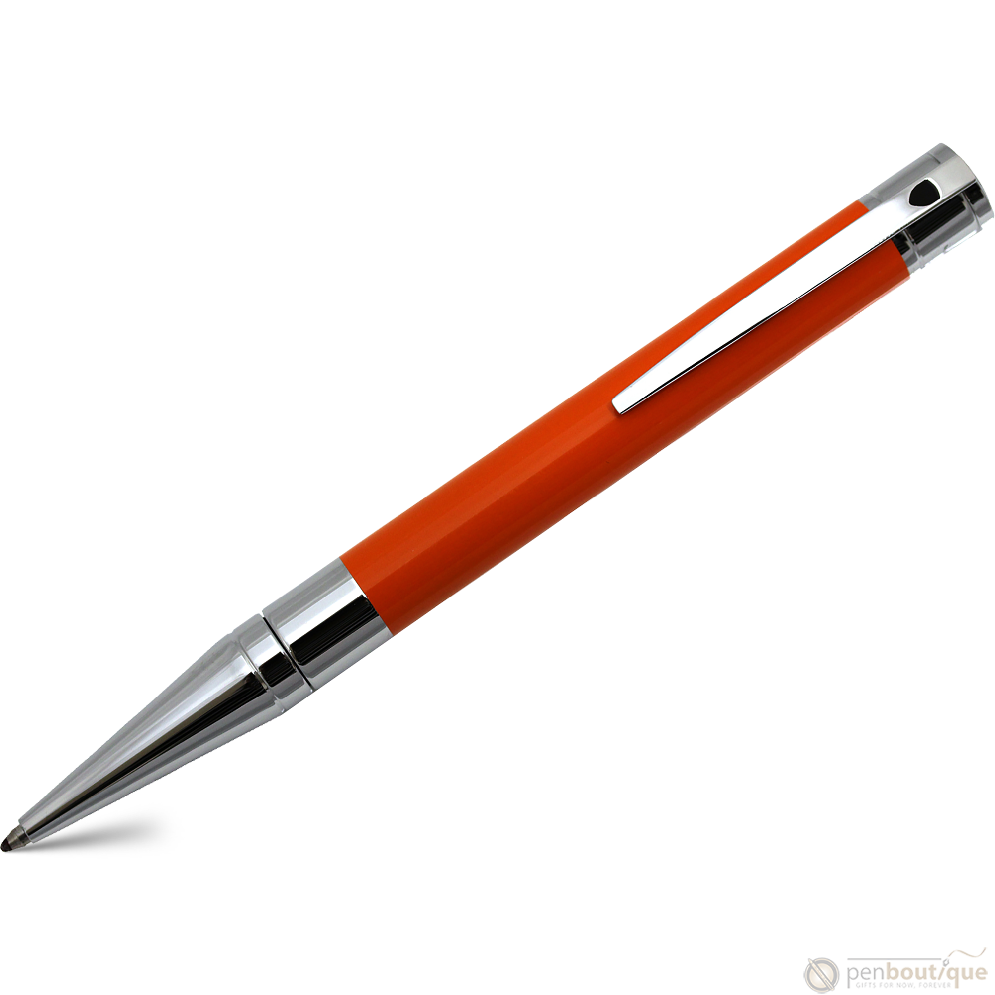 S T Dupont D-Initial Ballpoint Pen - Orange-Pen Boutique Ltd