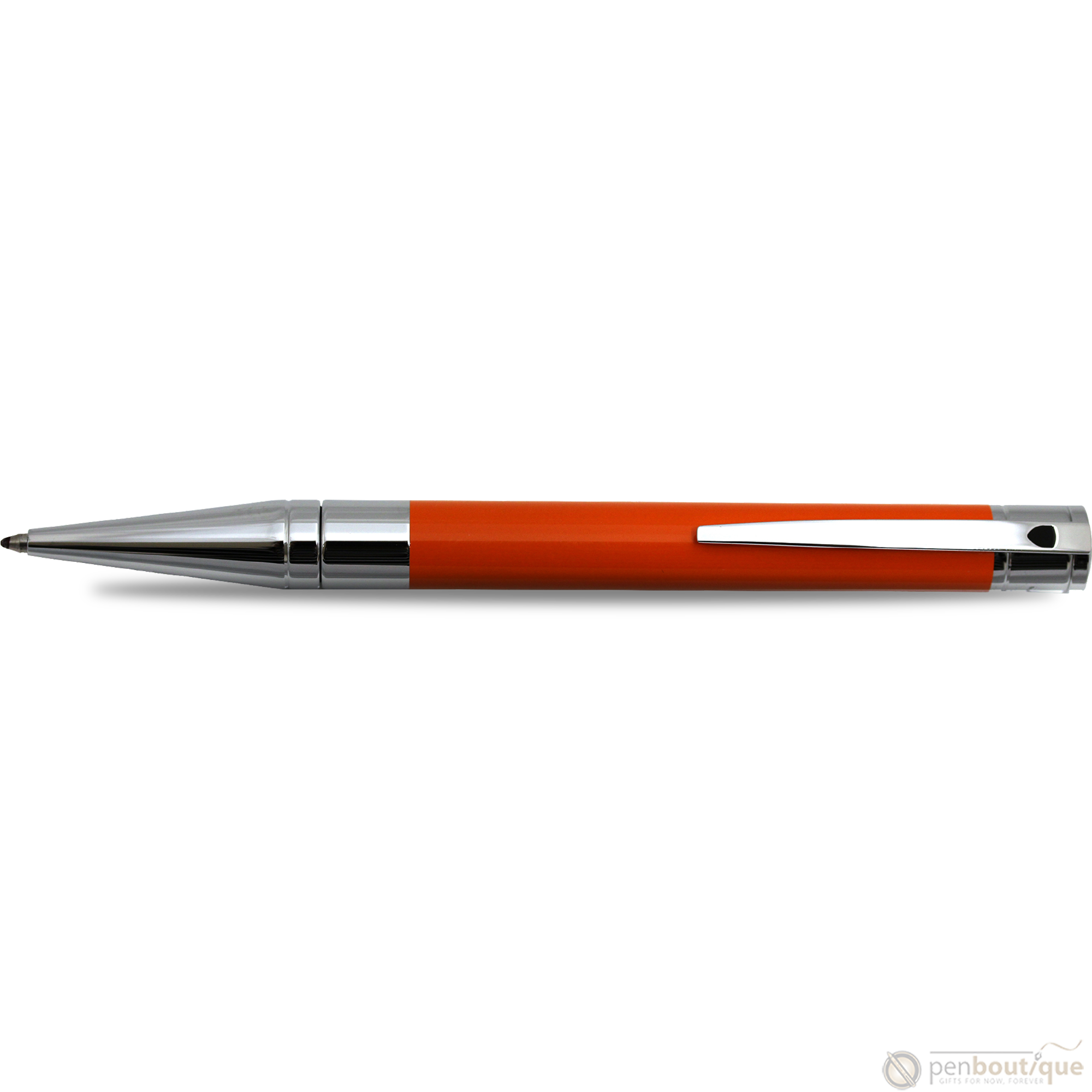 S T Dupont D-Initial Ballpoint Pen - Orange-Pen Boutique Ltd