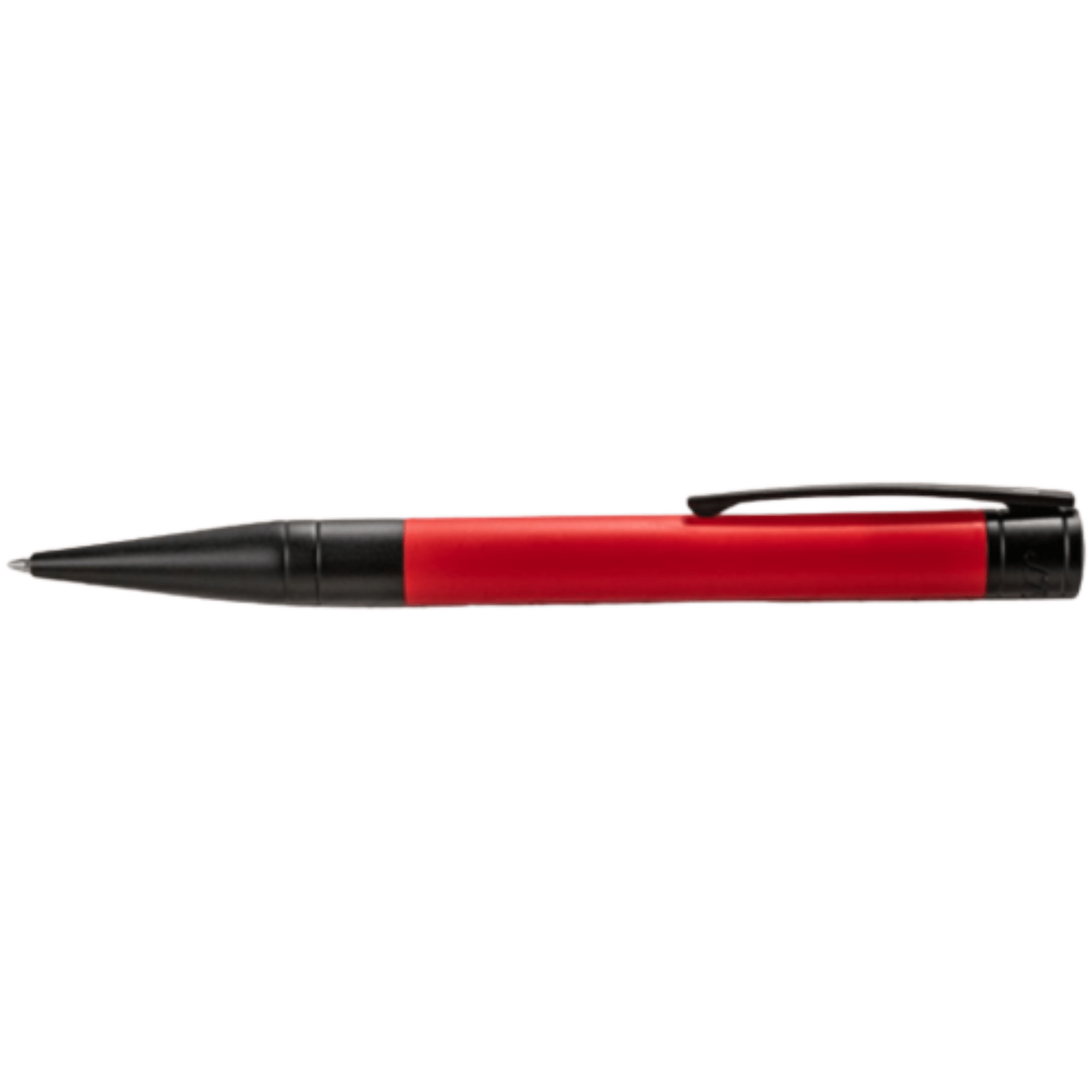 S T Dupont D - Initial Ballpoint Pen - Black Trim - Matte Red - Pen Boutique Ltd