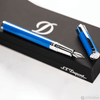 S T Dupont D - Initial Fountain Pen - Electric Blue - Pen Boutique Ltd