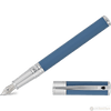 S T Dupont D - Initial Fountain Pen - Shark Blue - Pen Boutique Ltd