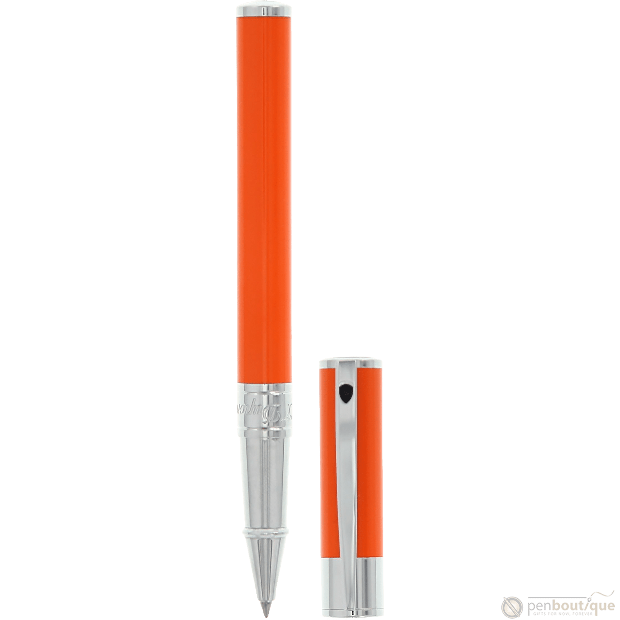 S T Dupont D-Initial Rollerball Pen - Orange - Pen Boutique Ltd