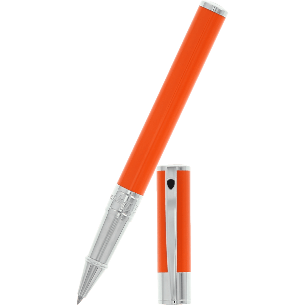 S T Dupont D-Initial Rollerball Pen - Orange - Pen Boutique Ltd