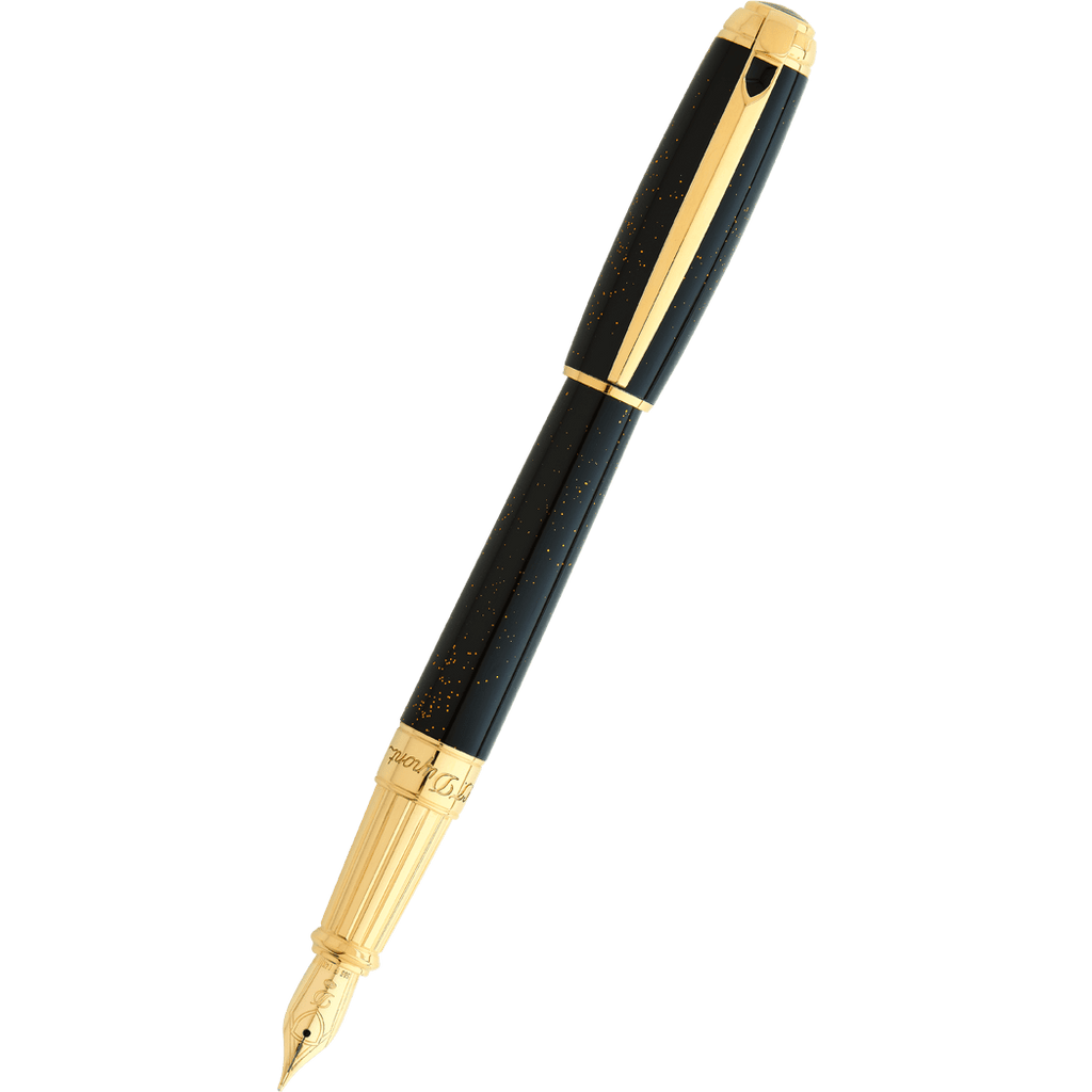 S T Dupont Line D Fountain Pen - Gold Dust - Large (US Exclusive Edition) - Pen Boutique Ltd