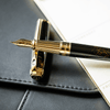 S T Dupont Line D Fountain Pen - Gold Dust - Large (US Exclusive Edition) - Pen Boutique Ltd