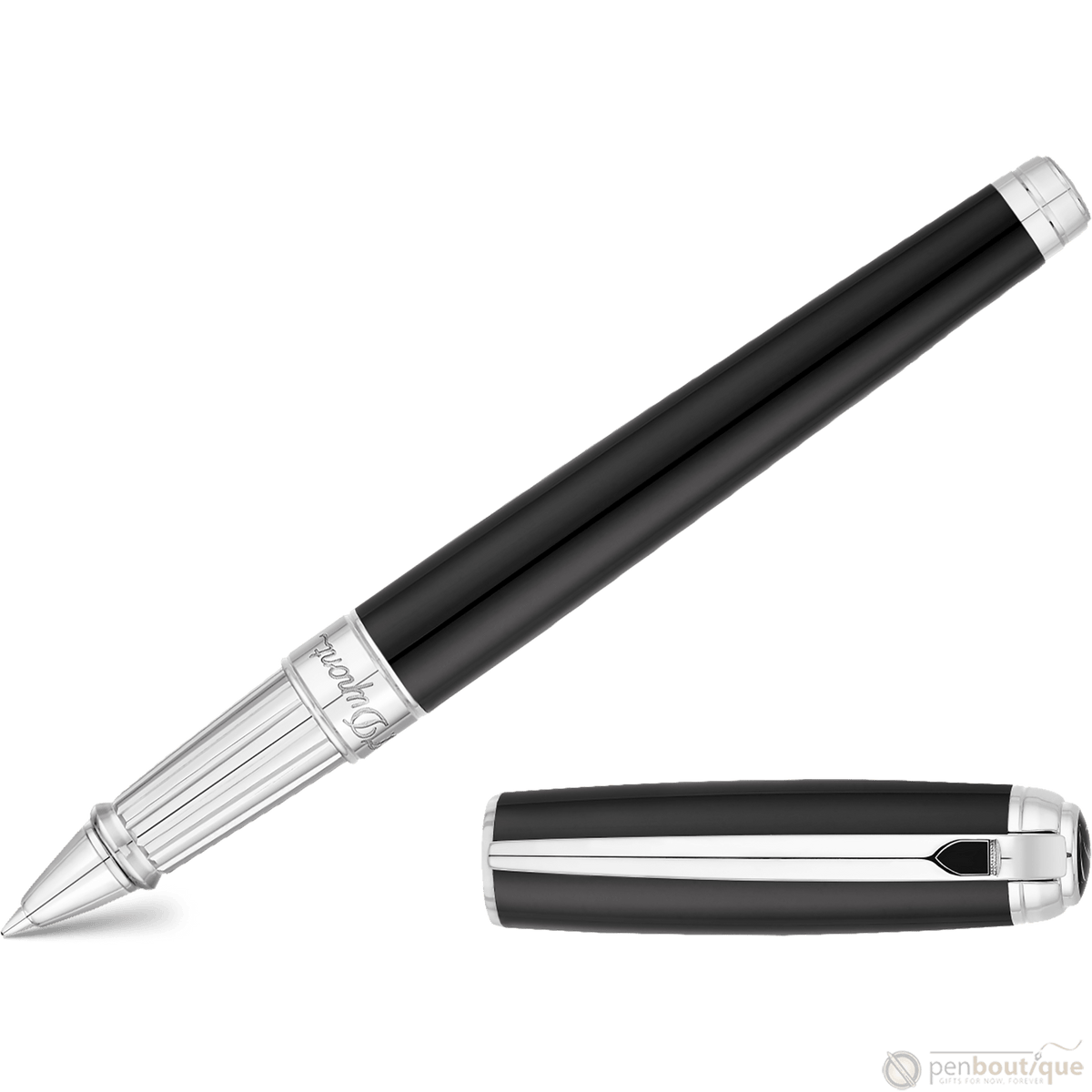S T Dupont Line D Rollerball Pen - Black - Pen Boutique Ltd