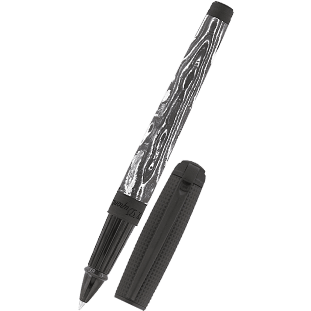 S T Dupont Line D Rollerball Pen - Carbon Graphite - Dark Storm - Large - Pen Boutique Ltd