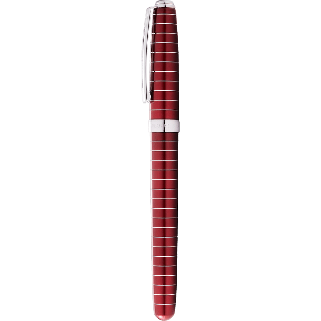 Sheaffer Prelude Rollerball Pen - Merlot Red - Chrome Trim - Pen Boutique Ltd
