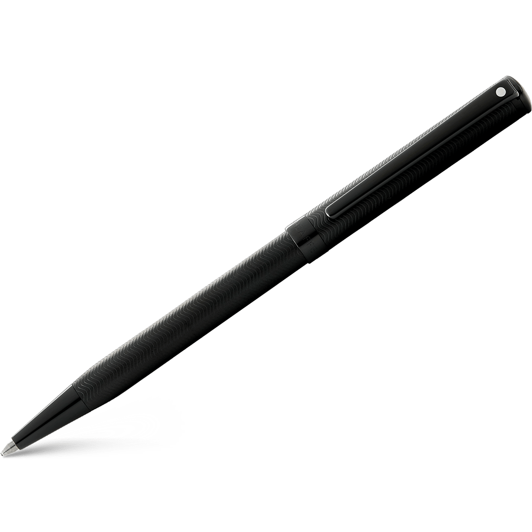 Sheaffer Intensity Ballpoint Pen - Engraved Matte Black PVD - Pen Boutique Ltd