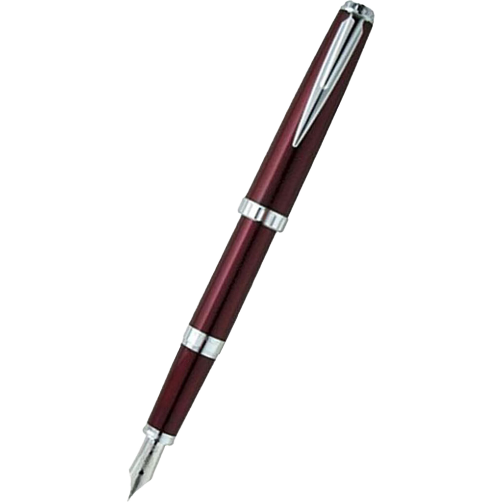 Sailor Reglus Rhodium Plated Steel Nib Bordeaux Fountain Pen - Fine-Pen Boutique Ltd