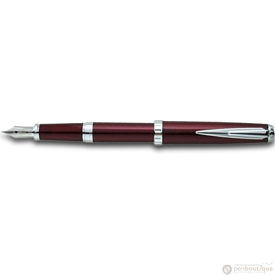 Sailor Reglus Rhodium Plated Steel Nib Bordeaux Fountain Pen - Fine-Pen Boutique Ltd