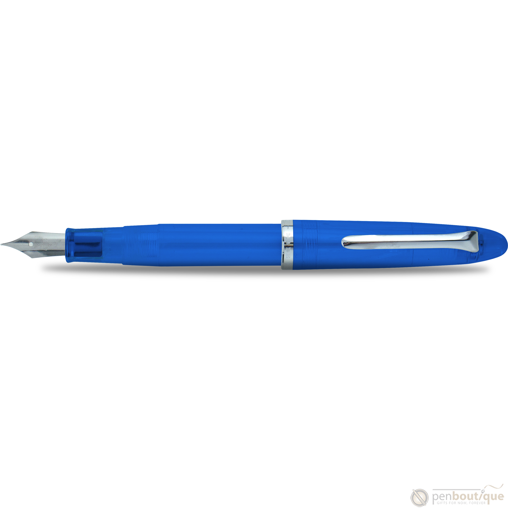 Sailor Compass 1911 Steel Fountain Pen Set - Transparent Blue-Pen Boutique Ltd