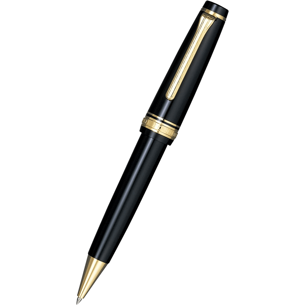 Sailor Professional Gear Black 24K Gold Plated Ballpoint Pen - Pen Boutique Ltd