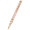 S T Dupont D - Initial Ballpoint Pen - Pastel Baby Pink - Gold Trim - Pen Boutique Ltd