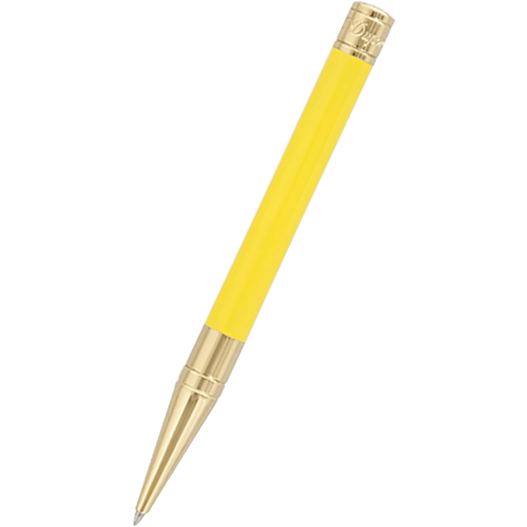 S T Dupont D - Initial Ballpoint Pen - Pastel Vanilla - Yellow Gold Trim - Pen Boutique Ltd