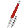 ST Dupont Defi Millennium Rollerball Pen - Shiny Red - Silver Trim - Pen Boutique Ltd