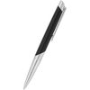 ST Dupont Defi Millennium Shiny Silver/Black Ballpoint Pen - Pen Boutique Ltd