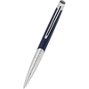 ST Dupont Defi Millennium Silver/Blue Navy Ballpoint Pen - Pen Boutique Ltd