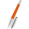 S T Dupont Defi Millennium Silver/Matte Orange Rollerball Pen - Pen Boutique Ltd