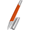 S T Dupont Defi Millennium Silver/Matte Orange Rollerball Pen - Pen Boutique Ltd