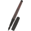 S T Dupont Line D Fountain Pen - Carbon Graphite - Fiery Lava - Large - Pen Boutique Ltd
