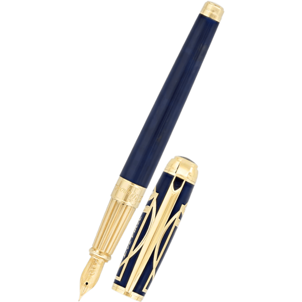 On Sale: ST Dupont Line D Large Fountain Pen L Da Vinci - Vitruvian Man (Limited Edition) - Pen Boutique Ltd