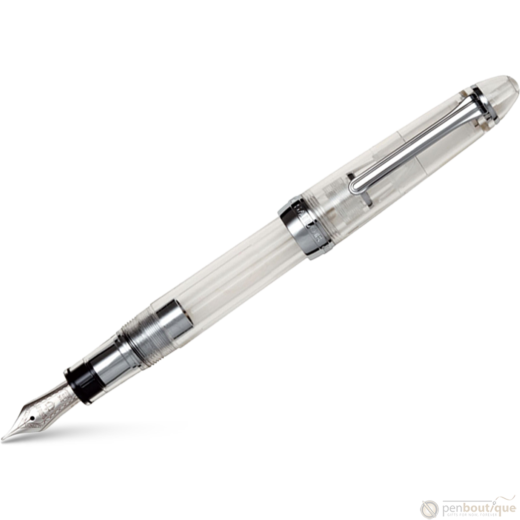 Sailor 1911L Fountain Pen -Sliver Trim - Transparent-Pen Boutique Ltd