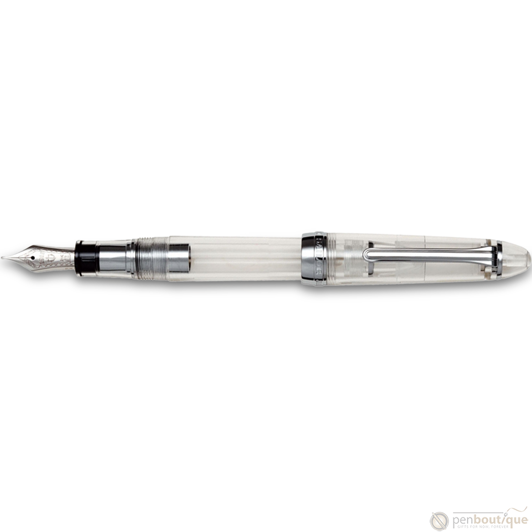 Sailor 1911L Fountain Pen -Sliver Trim - Transparent-Pen Boutique Ltd
