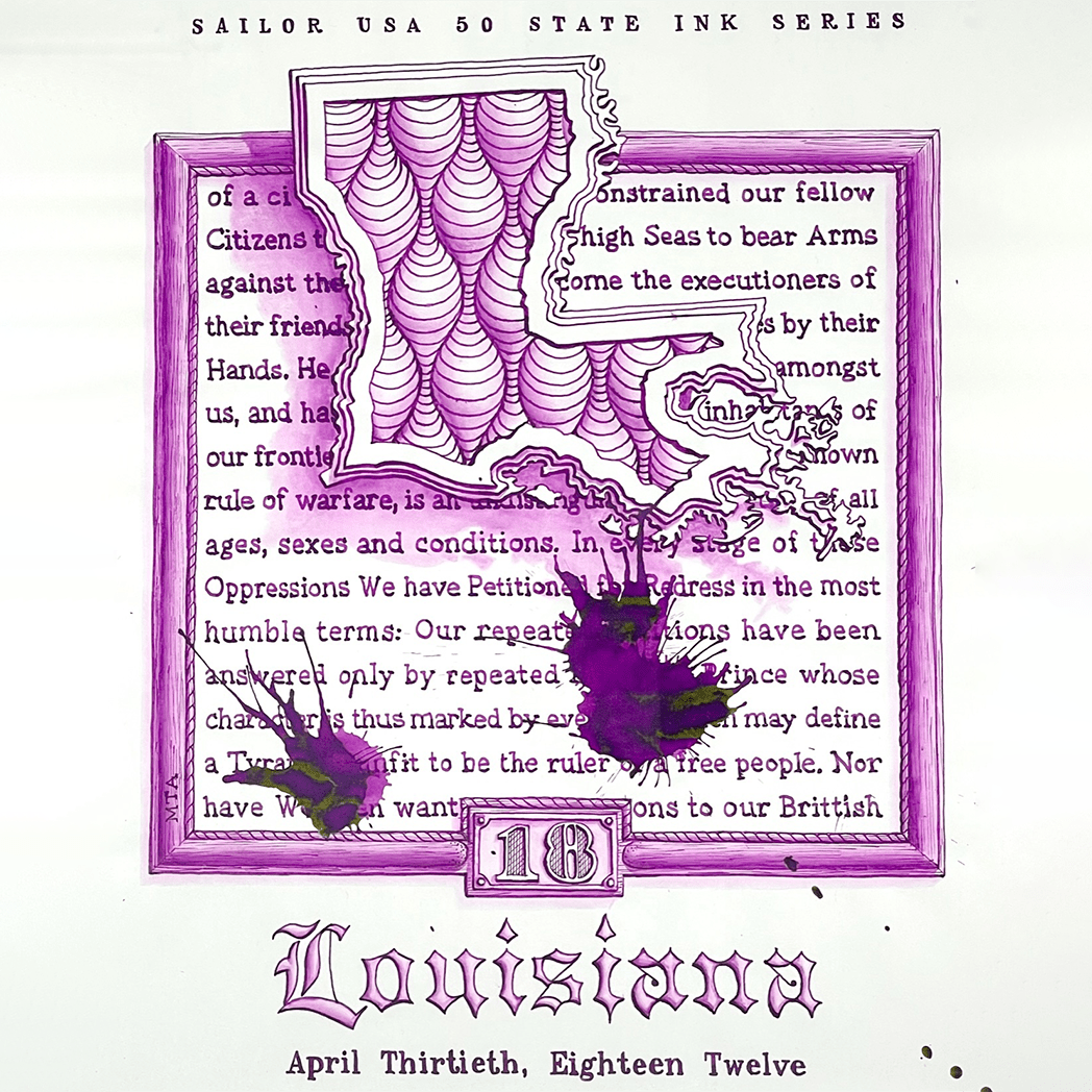Sailor Bottled Ink - USA State - Louisiana - 20ml - Pen Boutique Ltd