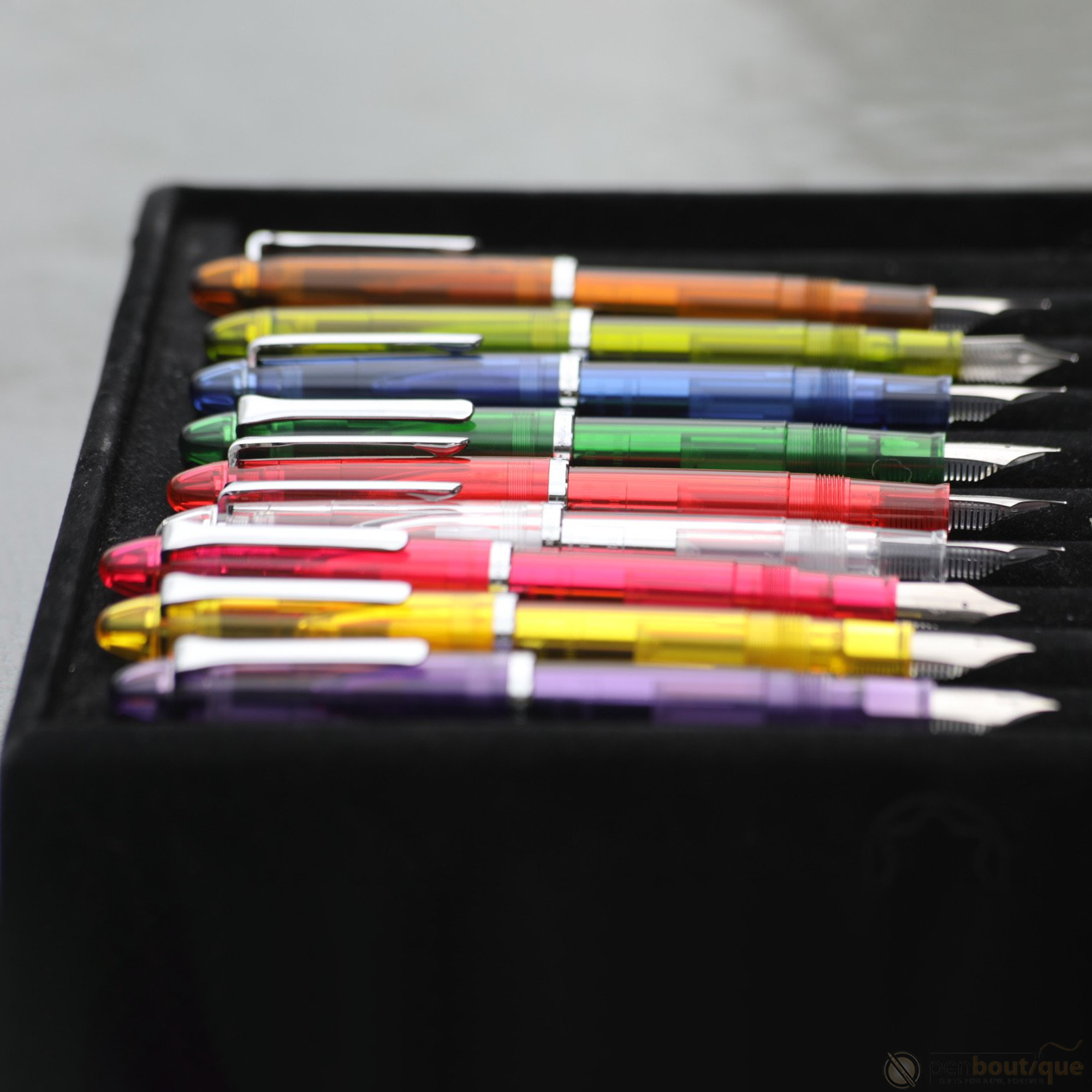Sailor Compass 1911 Steel Fountain Pen Set - Transparent Clear-Pen Boutique Ltd