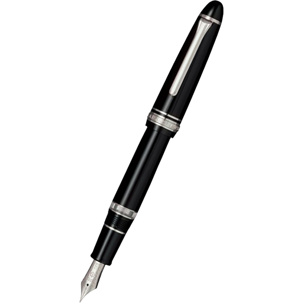 Sailor Fountain Pen - 1911L Realo - Black/Silver-Pen Boutique Ltd