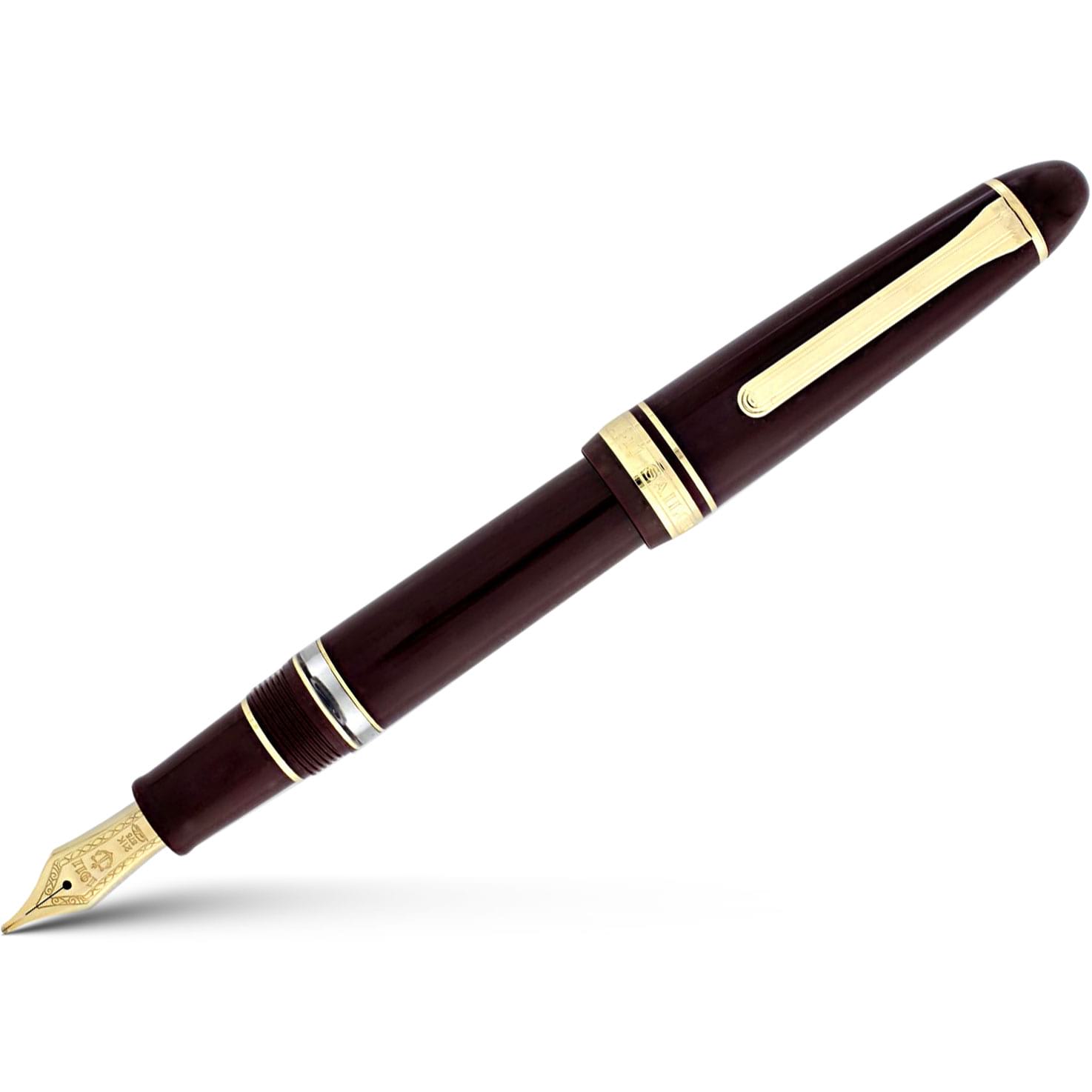 Sailor Fountain Pen - 1911L Realo - Maroon/Gold - Pen Boutique Ltd