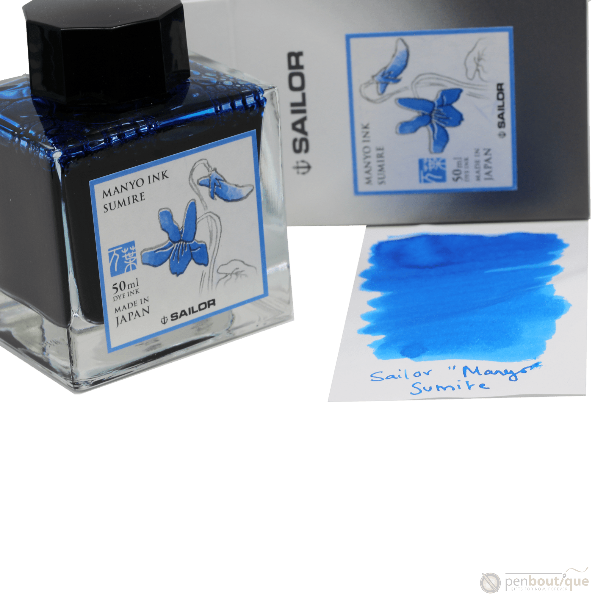 Sailor Manyo Ink Bottle - Sumire - 50ml - Pen Boutique Ltd