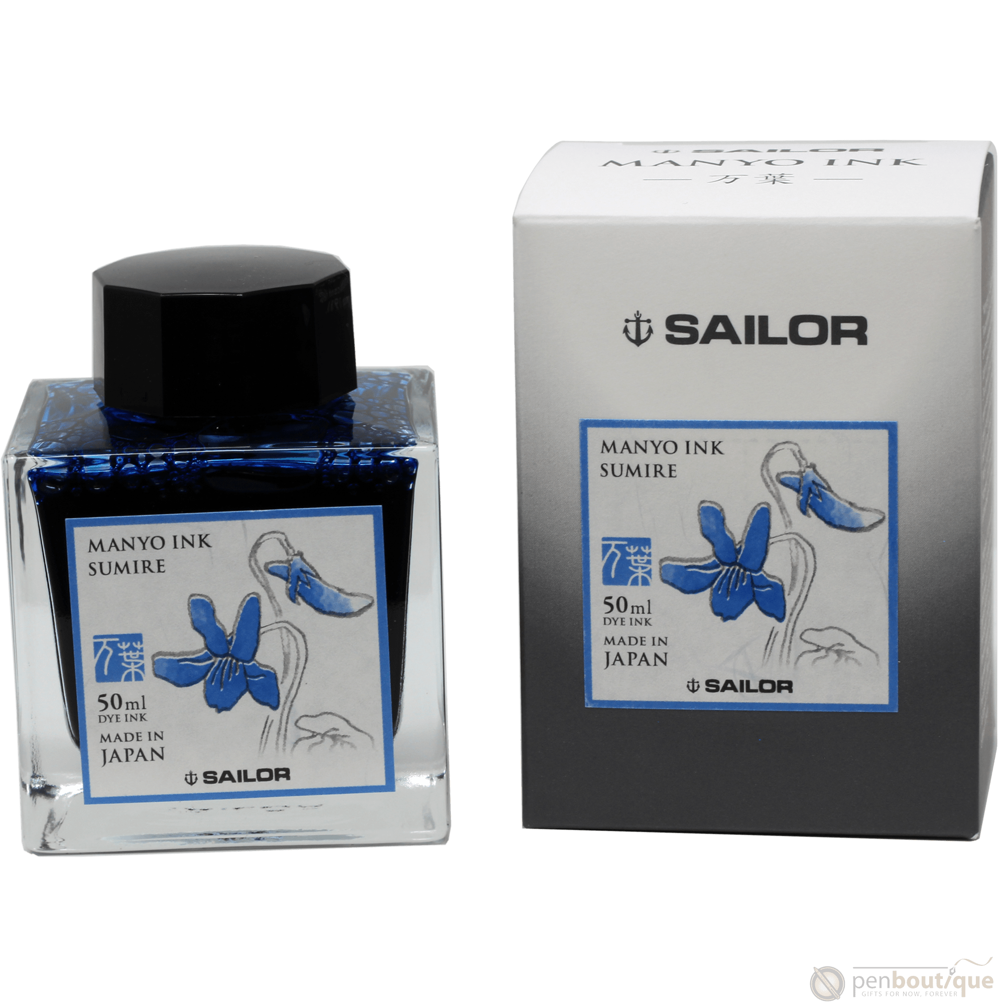 Sailor Manyo Ink Bottle - Sumire - 50ml - Pen Boutique Ltd