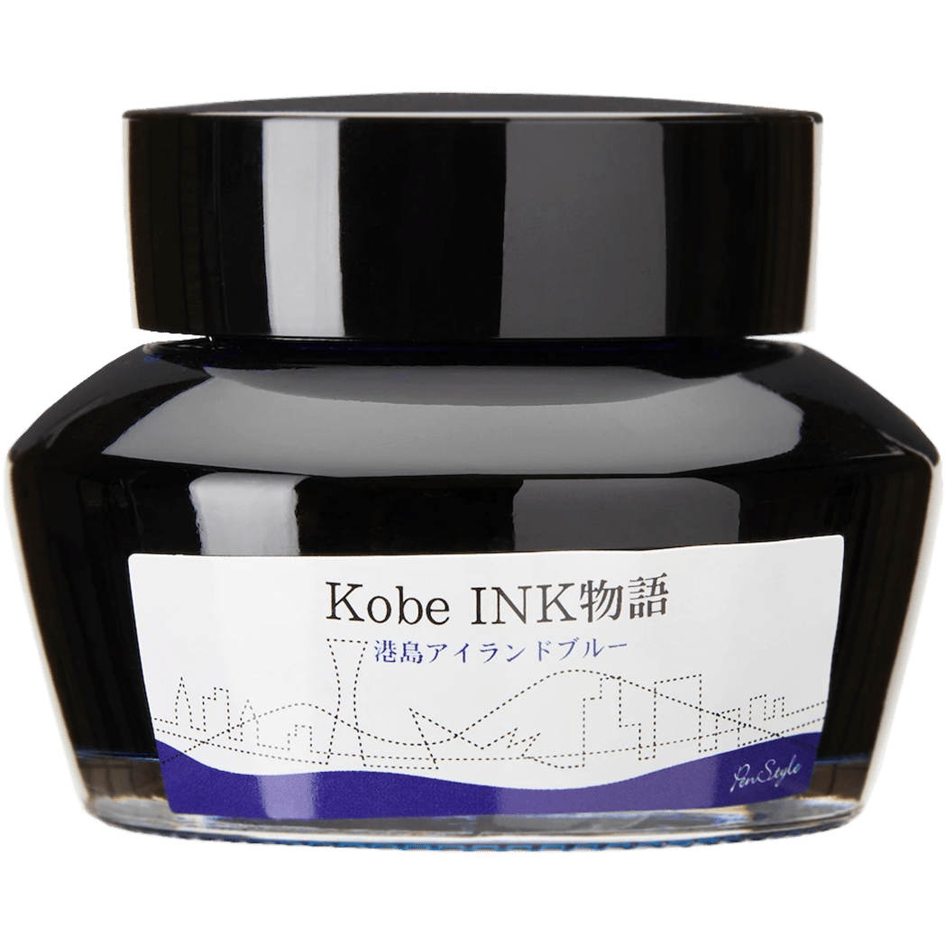 Sailor Nagasawa Kobe 37 Ink Bottle - Minatojima Island Blue - 50ml - Pen Boutique Ltd
