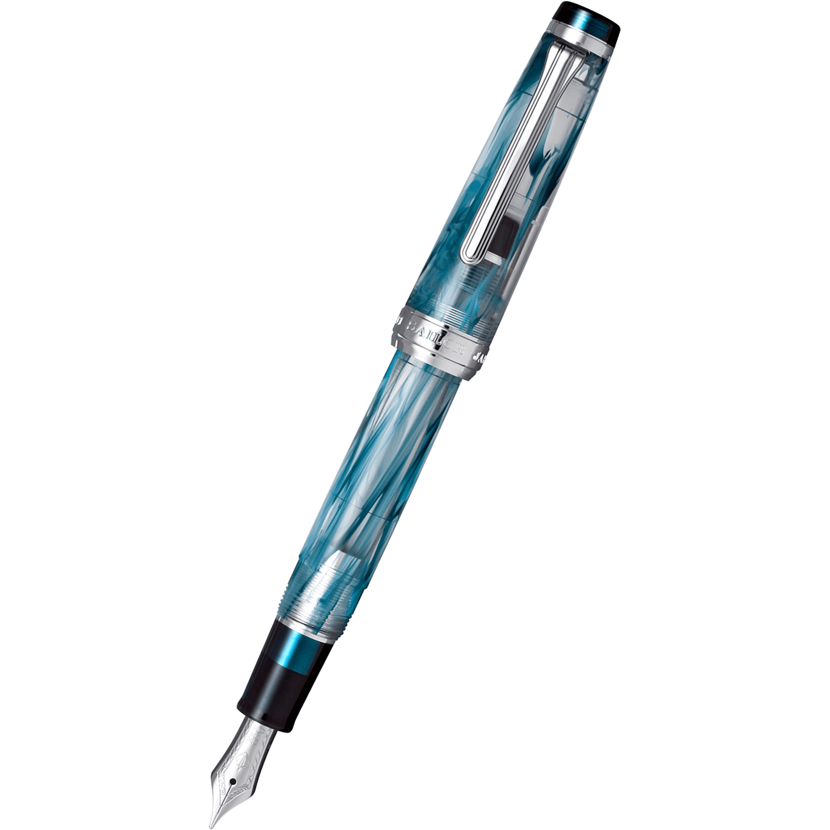 Sailor Professional Gear Fountain Pen - Veilio Blue Green - Slim (Bespoke Dealer Exclusive) - Pen Boutique Ltd