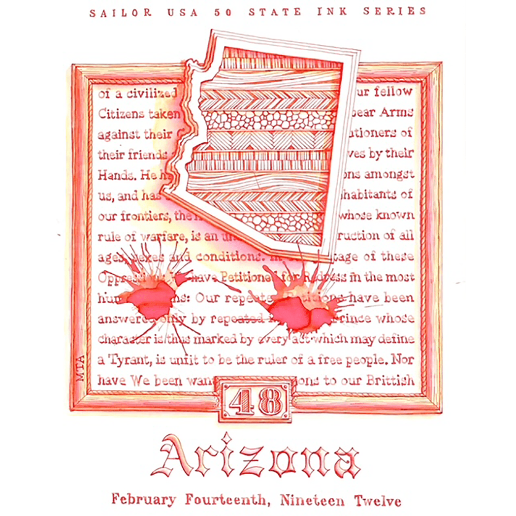 Sailor Bottled Ink - USA State - Arizona - 20ml - Pen Boutique Ltd