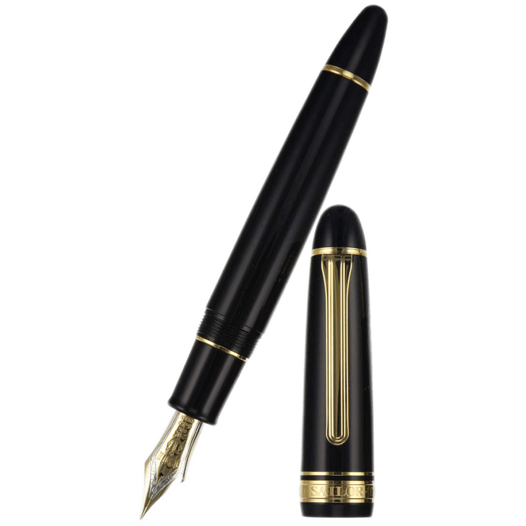 Sailor 1911 Fountain Pen - Black - Gold Trim (King of Pens) - Pen Boutique Ltd