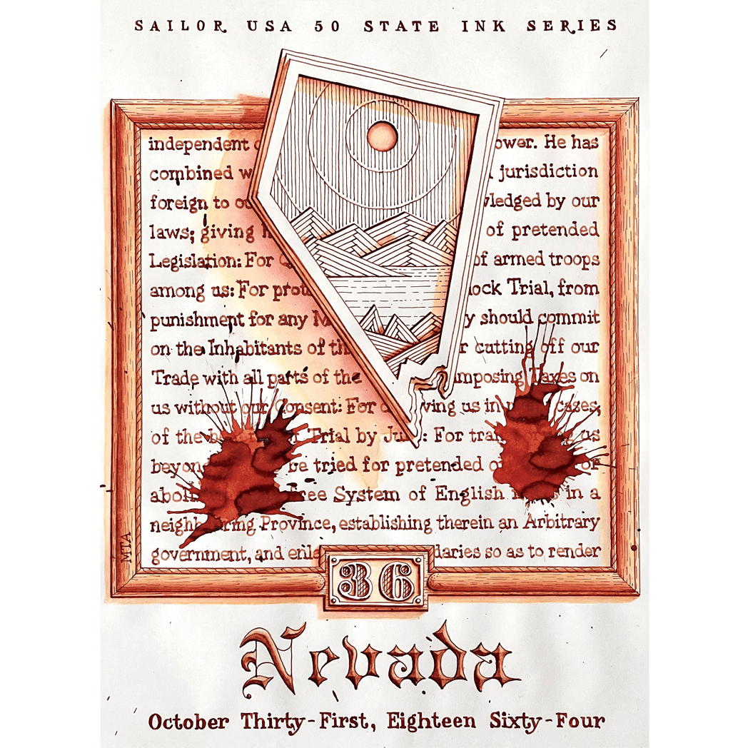 Sailor Bottled Ink - USA State - Nevada - 20ml - Pen Boutique Ltd