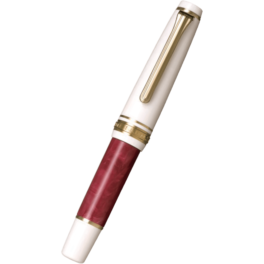 Sailor Professional Gear Slim Mini Rencontre Fountain Pen - Bordeaux Fonce - 14K Gold Trim - Pen Boutique Ltd