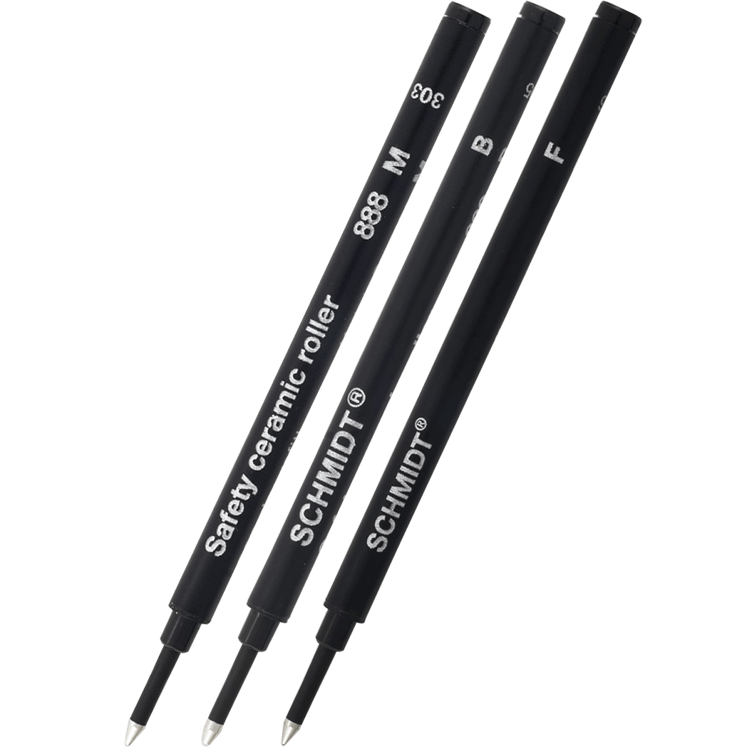 Schmidt Safety Ceramic Rollerball Plastic Tube Refill-6pkt - Pen Boutique Ltd