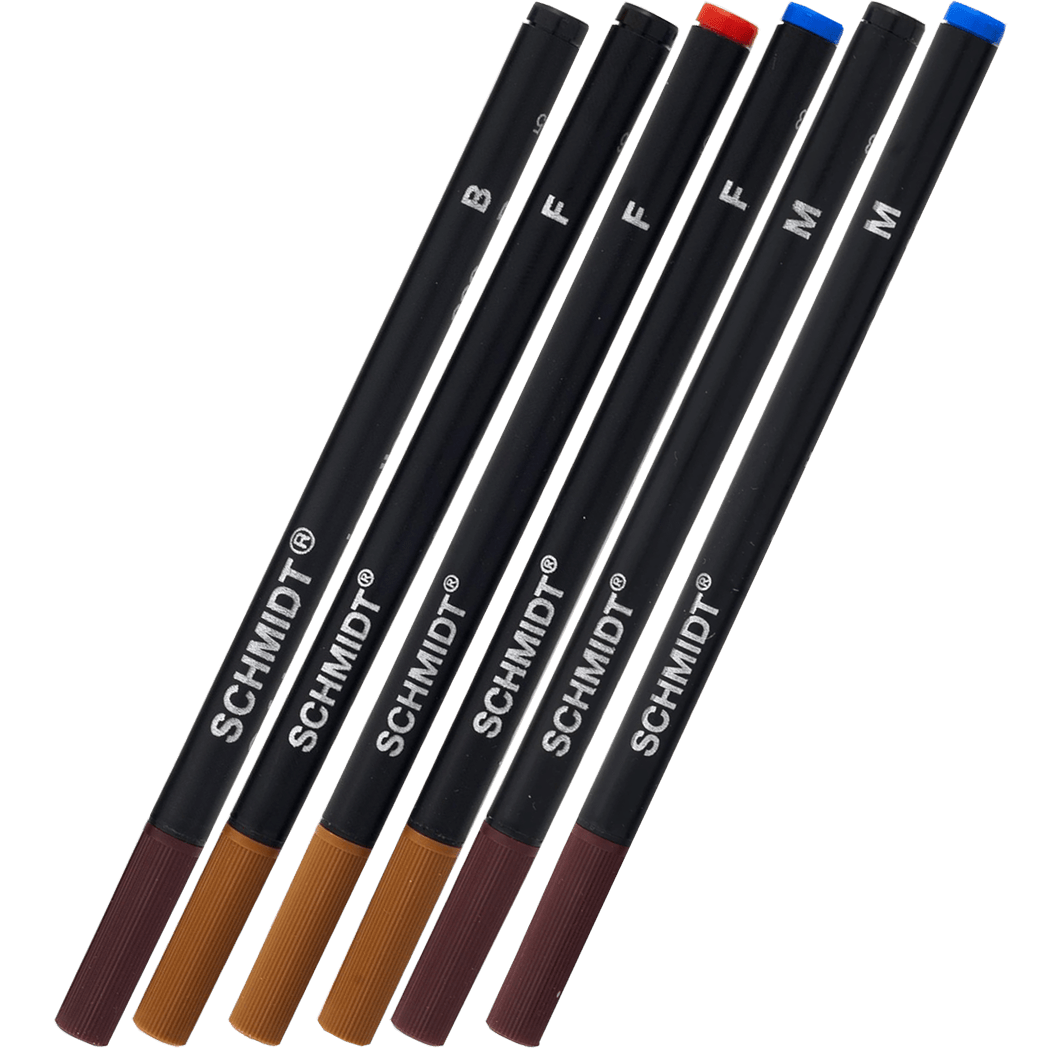 Schmidt Safety Ceramic Rollerball Plastic Tube Refill-6pkt - Pen Boutique Ltd