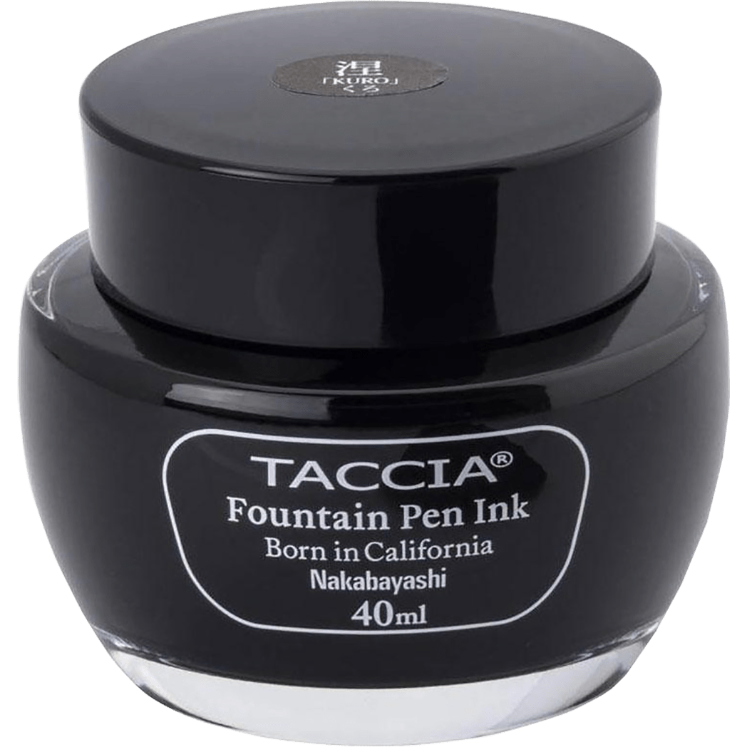 Taccia Ink Bottle - Kuro (Black) - 40ml - Pen Boutique Ltd